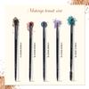LULUCOLORS 5-pcs Eye Makeup Brush Set  Soft, Dense Synthetic Bristles  Includes Blending Brush, Mini Concealer, Detail, Eyeliner, and Dual-Ended Eyebrow & Eyelash Brush  Eye Brush Kit For Eyeshadow view 3