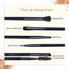 LULUCOLORS 5-pcs Eye Makeup Brush Set  Soft, Dense Synthetic Bristles  Includes Blending Brush, Mini Concealer, Detail, Eyeliner, and Dual-Ended Eyebrow & Eyelash Brush  Eye Brush Kit For Eyeshadow view 4