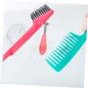 Pink ABS Hair Brush Cleaner for Paddle and Brushes, 4 Pack view 2