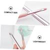 FOYTOKI 3pcs Retractable Lip Brush Tool Makeup Brush for Lipstick Foundation Eyeshadow Applicator Compact Travel for Go view 3