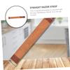 FOYTOKI Straight Strop Dual-sided Artificial Leather Sharpening Strap for Manual Shaver for Home and Barber Shop Use Practical Hair Removal Tool Hanging Eyelet view 4