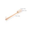 WOONEKY Loofah Bath Brush Long Handle Natural Exfoliating Skin Scrubber for Body Cleaning for Back Legs and Arms Lightweight and Durable Scrubber Tool view 2