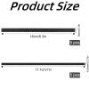 10PCS New DIY Headband Soft Glue Anti-slip Teeth Inner Adhesive Strip Jewelry Accessories Handmade Materials Anti-slip Strip Suitable for DIY Hair Accessories (5PCS6.3 * 0.3inch+5PCS7*0.17inch,BLACK) view 2