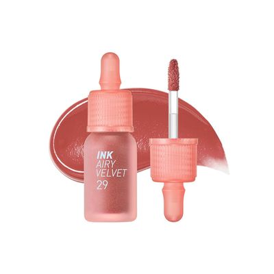 Peripera Ink Airy Velvet Lip Tint | High-Pigmentation, Lightweight, Soft, Moisturizing (029 WHAT ARE YOU FIG?)