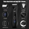 Manscape Body and Ball Trimmer for Men, 3-in-1 Pubic Groin & Nose Hair Trimmer, Ball Shaver & Body Groomer, Wet/Dry Electric Razors for Smooth Shaving, IPX7 Waterproof with Travel Case view 2