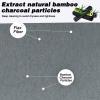 Bamboo Charcoal Oil Blotting Sheets 600 Counts  Makeup Friendly & Portable Facial Blotting Paper for Oily Skin | Natural Oil Absorbing, Travel-Size Pack (Gift-Ready) (Black) view 4