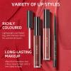 3Pcs Black Matte Liquid Lipstick,High-Pigment Lip Colors,3 in 1 Black Lipstick and Lip Liner Lip Gloss Trio Lip Set Moisturizing Velvet Long-Lasting Waterproof Lip Makeup Set for Women and Girls view 2
