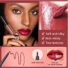 3Pcs Black Matte Liquid Lipstick,High-Pigment Lip Colors,3 in 1 Black Lipstick and Lip Liner Lip Gloss Trio Lip Set Moisturizing Velvet Long-Lasting Waterproof Lip Makeup Set for Women and Girls view 3