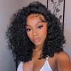 12 Inch Short Curly Lace Front Wigs Human Hair 13x6 Deep Wave Lace Front Wigs Human Hair Curly Wig 13x6 Lace Front Wigs Virgin Remy Human Hair Wig for Women Deep Wave 13x6 Frontal Wig view 1