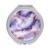 DuduYH White Pink Marble Pattern Compact Mirror Luxurious Abstract Women Pocket Mirror,Girls Small Mirror for Purse, Portable Travel Makeup Mini Mirror 1x/2x Magnifying Compact Mirror view 1