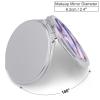 DuduYH White Pink Marble Pattern Compact Mirror Luxurious Abstract Women Pocket Mirror,Girls Small Mirror for Purse, Portable Travel Makeup Mini Mirror 1x/2x Magnifying Compact Mirror view 2