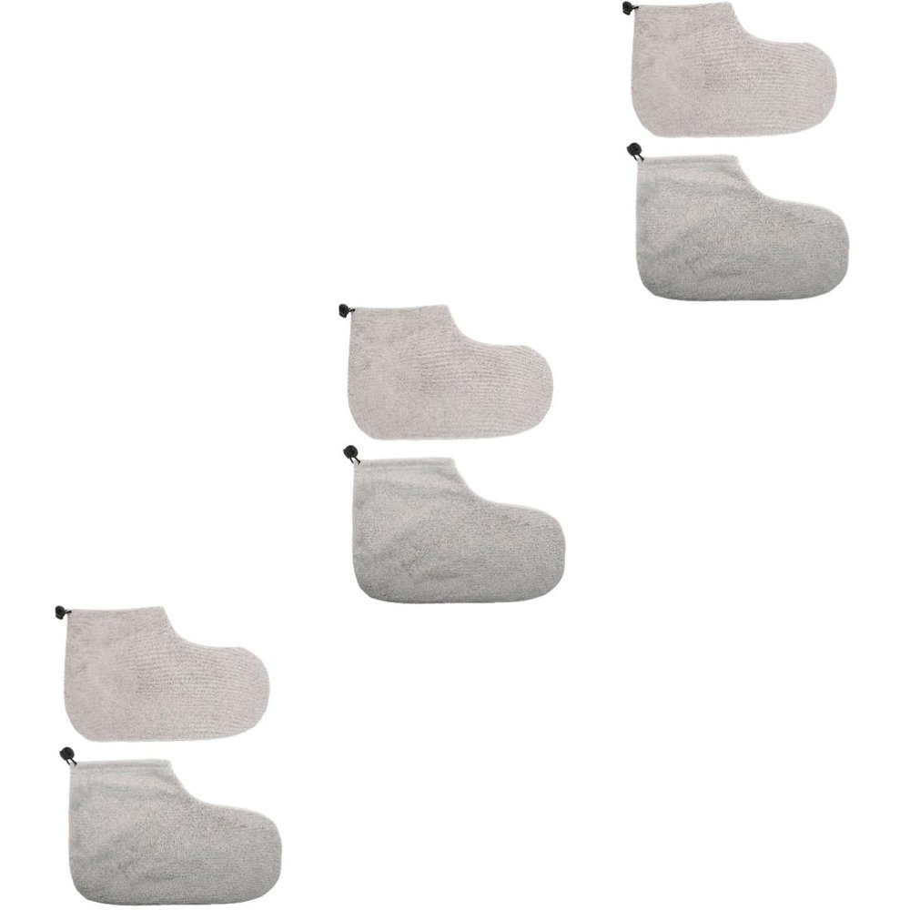 FOYTOKI 3 Pairs Foot Wax Paraffin Treatment Easy to Care Foot Skin Washable Cover