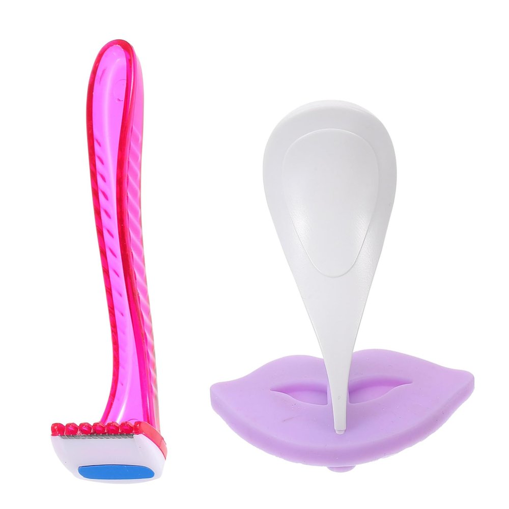 WOONEKY Female Shaving Stencil Tool Durable Hair Trimming for Sensitive Areas User-Friendly Design for Precise Grooming for Bikini Line Hair
