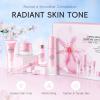 Cherry Blossom Skin Care Gift Set for Teenage Girls Women, 5 Piece Hydrating & Cleaning Skincare Sets Routine Kit with Cleanser , Toner, Serum, Eye Cream, Essence Cream Anti-Aging Skin view 2