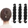 3PCS Hair Bun Maker Donut Bun Maker with Pearl Large Twist Bun Clip Hook Holder Foam Sponge Donut Hairstyle Styling Tool Accessories view 1