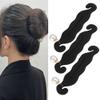 3PCS Hair Bun Maker Donut Bun Maker with Pearl Large Twist Bun Clip Hook Holder Foam Sponge Donut Hairstyle Styling Tool Accessories view 4