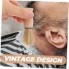 WOONEKY Beard Care Kit Men's Barber Brush Hair Catcher Hair Duster Brush for Salon view 3