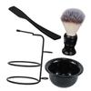 SOESFOUFU 1set Manual Shaving Kit for Men Includes Razor Shaving Brush Foaming Bowl and Stand for Home Use and Barbershops Grooming Accessory for Men view 1