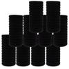 100pcs Black Hair Bands for Thick Hair, Elastic Hair Ties, Cotton Seamless Hair Bands, No Crease Damage view 1