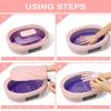 Paraffin Wax Machine For Hands And Feet - Paraffin Wax Heater Moisturizing Set Automatic Timing Heat Preservation Paraffin Wax Machine For Hand Wax, Suitable For Arthritis, Dry Skin Repair (Pink) view 2