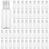 100 PCS 1OZ Travel Bottles with Flip Cap - 30 ml Clear Plastic Travel Size Containers, Portable Leak Proof Squeeze Bottles Refillable Empty Cosmetic Containers for Liquid Shampoo Lotion, Clear view 2