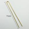 20 Pieces U Shaped Metal Wire Hairpin Metal U Shaped Hairpin U Shaped Hair Fork Pins Hair Sticks Hair Fork Sticks DIY Hair Fork for Women Lady Hair Accessories, Silver, Gold view 3