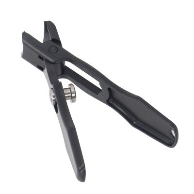 Anti Splash Nail Clipper Stainless Steel Wide Jaw Fingernail Trimmer Thick Toenails for Easy Nail Cutting (Black)