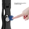 Anti Splash Nail Clipper Stainless Steel Wide Jaw Fingernail Trimmer Thick Toenails for Easy Nail Cutting (Black) view 2