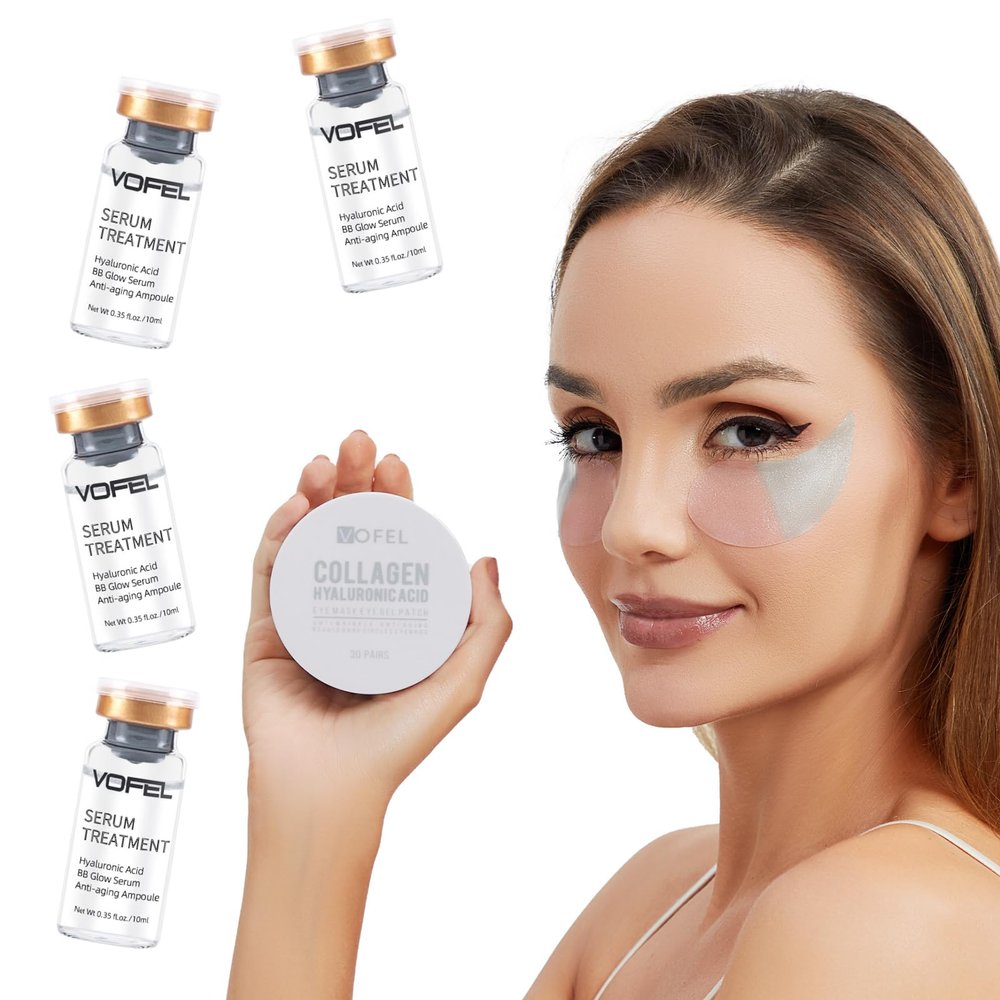 VOFEL Hyaluronic Acid Serum for Face Eye Patches for Wrinkles