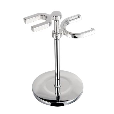 BLULILY Multifunctional Alloy Shavor and Brush Stand for Organized Shaving Accessories Storage Grooming Equipment Stand