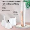 Womens Electric Razor, Face Shaver, Facial Hair Remover, Electric Bikini Trimmers for Legs, Travel Razor for Eyebrow Ear Nose Hair Lip Beard Armpit (Gold 4 in 1 view 2