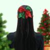 2Pcs Christmas Hair Bows Ties, Red Green Bow Hair Tie for Girls 7 Inch Large Cheer Bows Sequin Cheerleading Hair Bows Ponytail Holders Elastic Hair Ties Bands Xmas Hair Accessories for Women Teen view 4