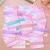 24pcs Colorful Elastic Hair Bands with Thanks Shimmer Cards Gift for Fans Women Birthday Party favors view 4