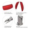 Cuticle Trimmer, Cuticle Remover Dead Skin Removal Nipper Stainless Toenail Clipper Cutter Cuticle Nippers Cuticle Pedicure Trimmer (S1 red) view 3