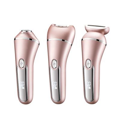 3 in 1 Electric Lady Epilator, High Strength Motor, Floating Heads, Water, Easy to Operate, Compact Design for Home Use