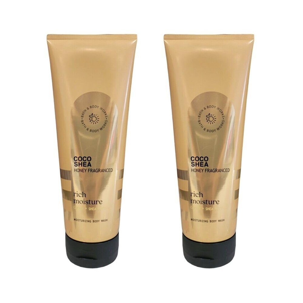 2 x Coco Shea HONEY Rich Moisture Moisturizing Body Wash 10 fl oz