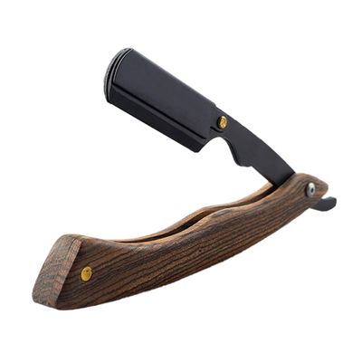 BELLIFFY Retro Style Stainless Steel Shaver Holder for Men Foldable Beard Trimmer Stand Multi-purpose Manual Shaving Tool for Hair and Eyebrow Grooming and Convenient Design