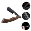 BELLIFFY Retro Style Stainless Steel Shaver Holder for Men Foldable Beard Trimmer Stand Multi-purpose Manual Shaving Tool for Hair and Eyebrow Grooming and Convenient Design view 3