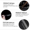 BELLIFFY Retro Style Stainless Steel Shaver Holder for Men Foldable Beard Trimmer Stand Multi-purpose Manual Shaving Tool for Hair and Eyebrow Grooming and Convenient Design view 4