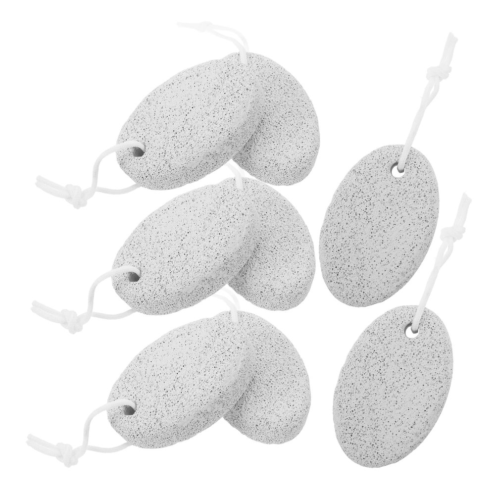 HONMEET 8pcs Oval Pumice Stones for Callus Removal and Foot Care Foot Grinding Tool for Smooth Skin Lightweight Exfoliating Rasp for Dead Skin and Pedicure