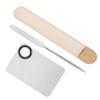 Healeved Diy Makeup Supplies Foundation Mixing Palette Stainless Steel Makeup Plate Color Stick Set Palette view 1