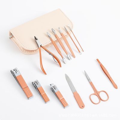 HIONJIN Nail Clipper Set 12-Piece Beauty Set Nail Clipper Manicure Complete Kit Home Nail Clippers