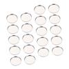 CANIGHT 50pcs Stainless Steel Round Eyeshadow Plates for Diy Makeup Empty Magnetic Cosmetic Pans for Storing Eyeshadow Lipstick and Blush for Crafting and Display view 1