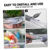 Gogogmee 8pcs Long Handle Cleaning Brush Replacement Heads for Kitchen for Scrubbing Dishes Pots and Cups Easy to Install and Detach Grey view 3