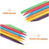 BIUDECO 2packs Double-sided Manicure Rods Safe Wood Sticks for Nail Cleaning and Dead Skin Pushing Durable and Practical Manicure Accessories for Home and Salon Use view 2
