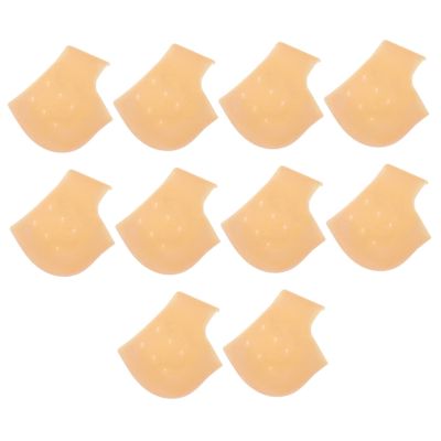 BIUDECO 5pairs Silicone Gel Heel Cups Foot Care Socks Comfortable for Running Walking Standing
