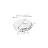 IWOWHERO 30pcs Round Eyeshadow Pans Diy Makeup Holder for Blush Highlighters and More Portable Empty Aluminum Cosmetic Organizer for Girls and Women view 2