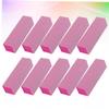 BIUDECO 10pcs Pink Nail Buffer Sponge Manicure Tool for Nail Care Pedicure Shaping Gentle Buffing for Natural Portable Easy to Use at Home Salon view 4