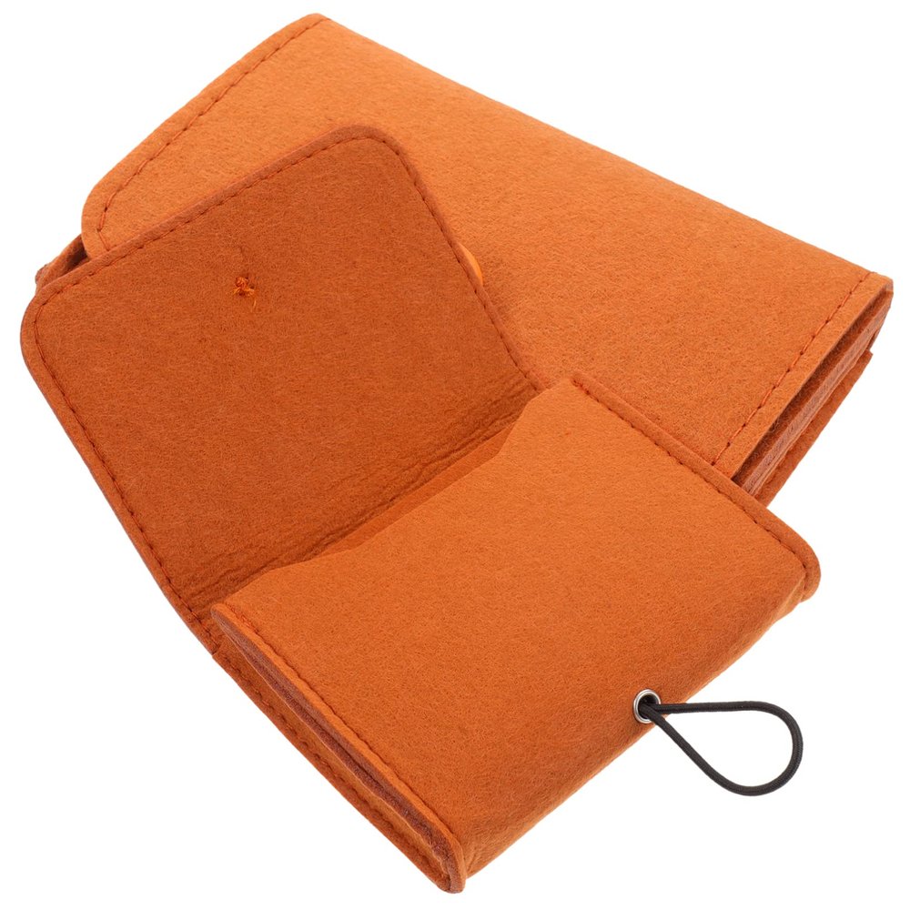 BIUDECO 2pcs Carry Essential Oil Bottles This Felt Storage Bag Portable Organizer Safe