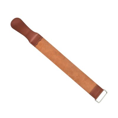 Outanaya Straight Sharpening Strop Double-sided Artificial Leather Tool for Manual Shavers and Strop for Professional Barbers and Home Use